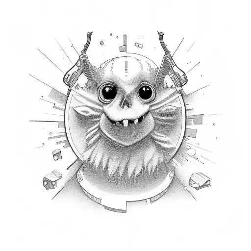 kids scooter  tattoo design idea