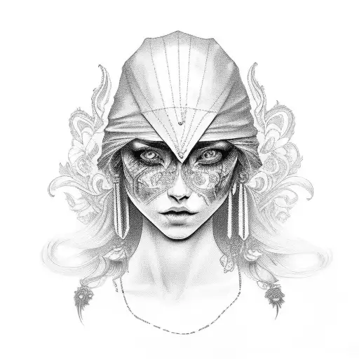 gypsy  tattoo design idea