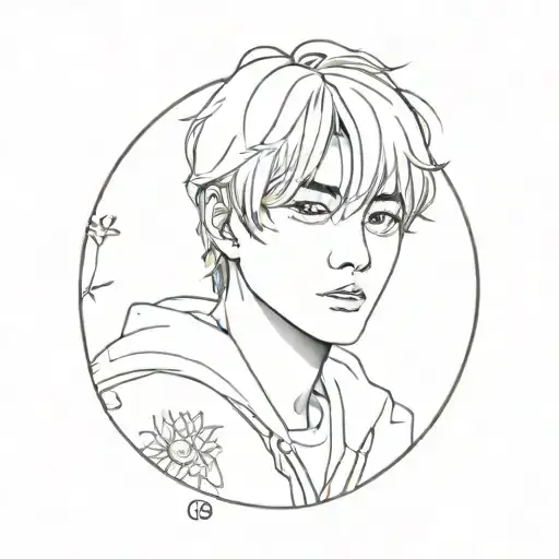 kim taehyung tattoo design idea