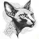 The Sphinx cat tattoo design idea