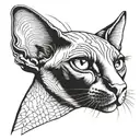 The Sphinx cat tattoo design idea