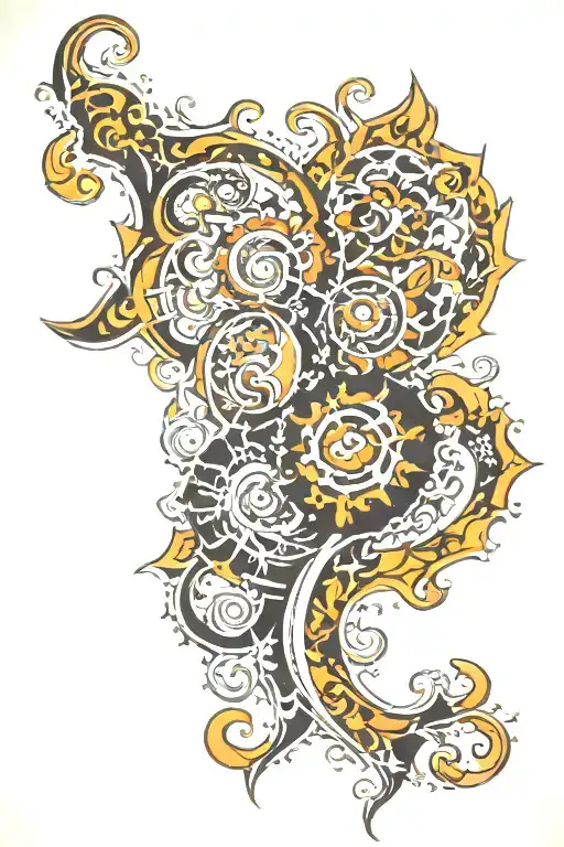 Mandelbrot set tattoo design idea