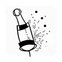 champagne problems  tattoo design idea