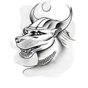 Anubis tattoo design idea