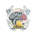 tractor tattoo design idea