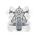 tractor tattoo design idea