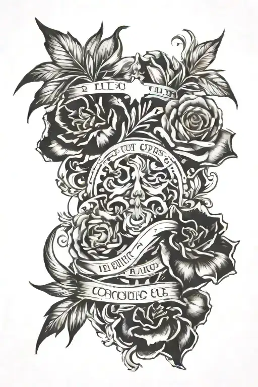 "Pride grows out of arrogance and conceit; confidence grows out of trust in God." biblical tattoo design idea