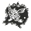 eeveelution on poke ball playing tattoo design idea