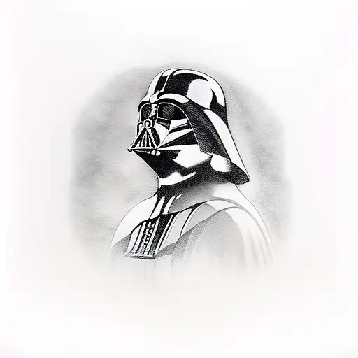 Darth Vader samury tattoo design idea