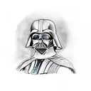 Darth Vader samury tattoo design idea