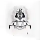Darth Vader samury tattoo design idea