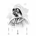 Darth Vader samury tattoo design idea