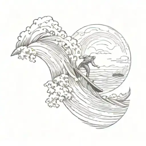 surfing eurasia from portugal to kamchatka tattoo design idea