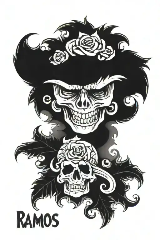 Ramos last name tattoo tattoo design idea