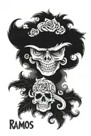 Ramos last name tattoo tattoo design idea