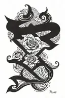 Ramos last name tattoo tattoo design idea