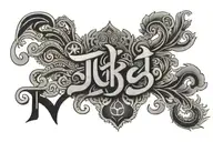 'Alka' In Tibetan language tattoo design idea