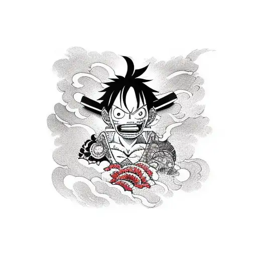 luffy tattoo design idea