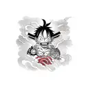 luffy tattoo design idea