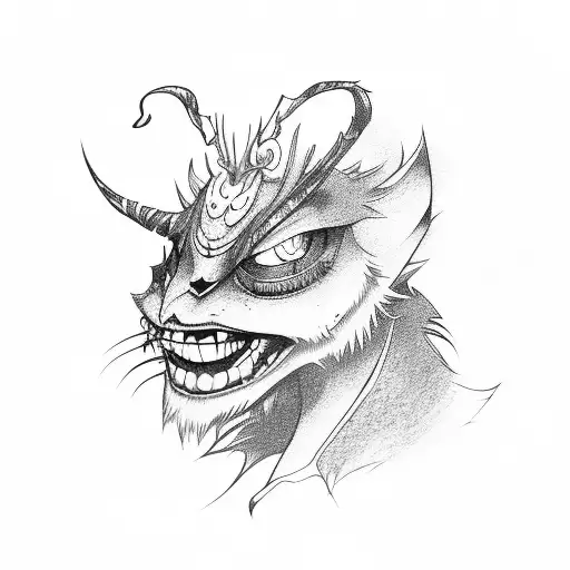 Alastor from hazbin hotel  tattoo design idea