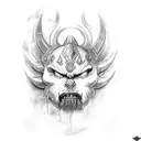 A Warcraft-inspired sleeve featuring iconic characters and metal album artwork tattoo design idea