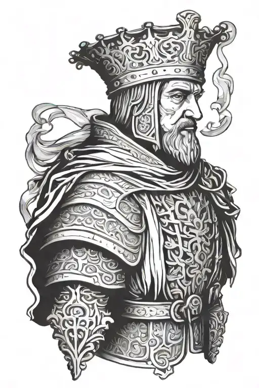 king Baldwin IV tattoo design idea
