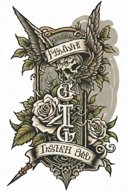 Isaiah 40:31 bible verse tattoo design idea