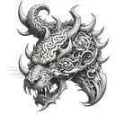 I need to have a tatoo for my shoulder down to the bicep, just half sleeve.  The design should inveovle the following  A tattoo design idea