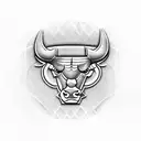 Chicago bulls with a basket ball memorial tatto tattoo design idea