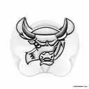 Chicago bulls with a basket ball memorial tatto tattoo design idea