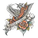 keep going tattoo design idea