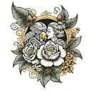 40th wedding anniversary tattoo design idea