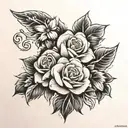 40th wedding anniversary tattoo design idea