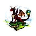 Dragon tattoo design idea