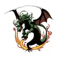 Dragon tattoo design idea