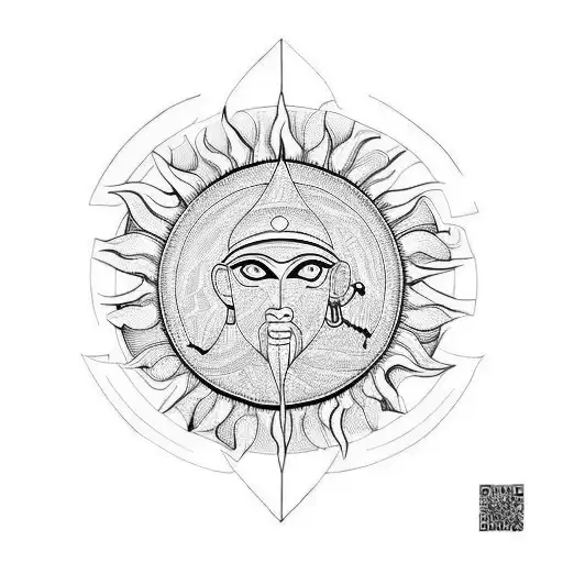 Sun Good RA tattoo design idea