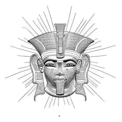 Egypt sun good RA tattoo design idea