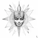 Egypt sun good RA tattoo design idea