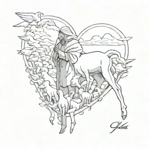 shepherd the flock of God that is among you 1 Peter 5:2-3 tattoo design idea