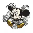 Mickey Mouse  tattoo design idea
