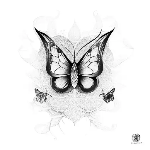 mariposa  tattoo design idea