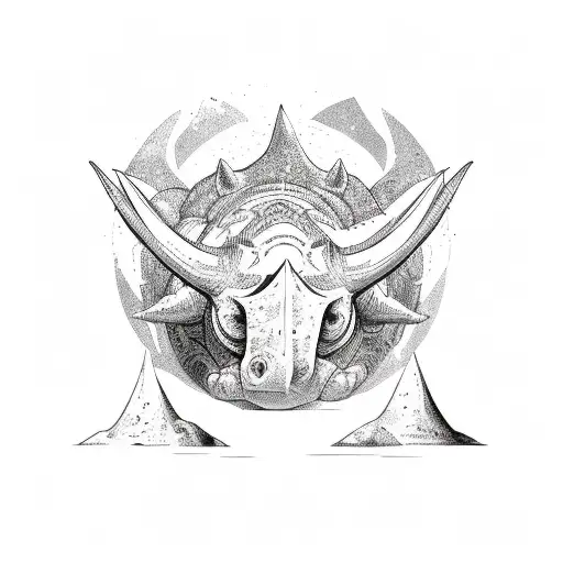 TRICERATOPS tattoo design idea