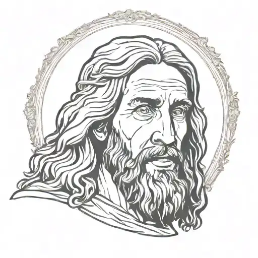 jesus christ tattoo design idea