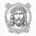 jesus christ tattoo design idea