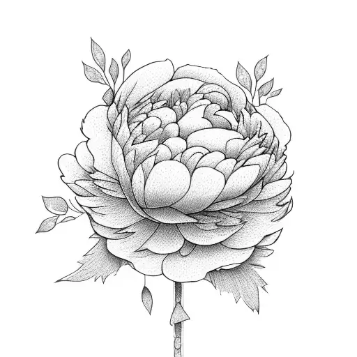 stack of books with peonies and other flowers tattoo design idea