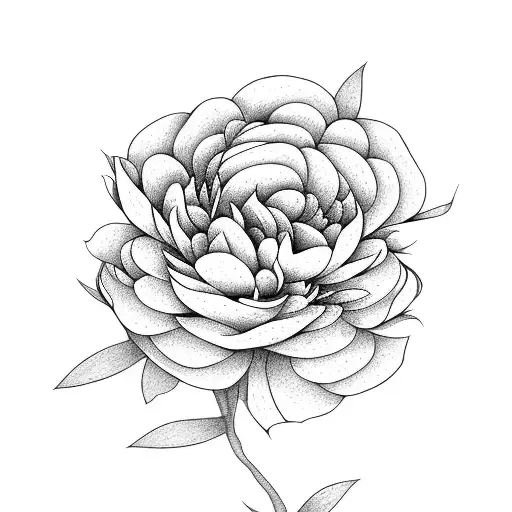 stack of books surrounded peonies and other flowers tattoo design idea