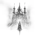 baba jaga  tattoo design idea