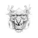 baba jaga  tattoo design idea