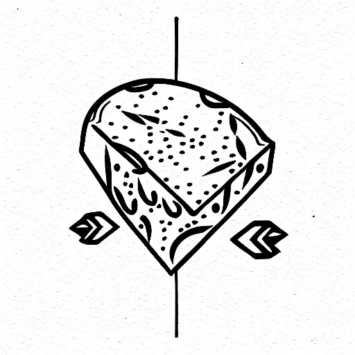 dangerous cheese tattoo design idea