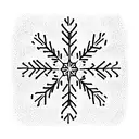 snowflake white tattoo design idea